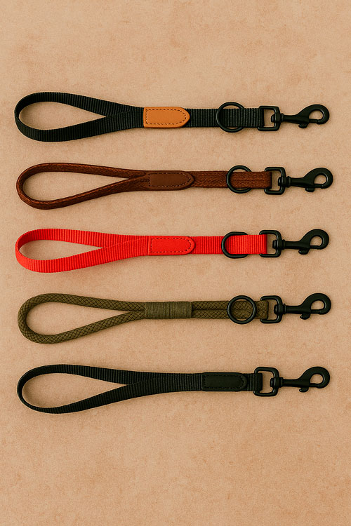Correas cortas de diferentes colores
